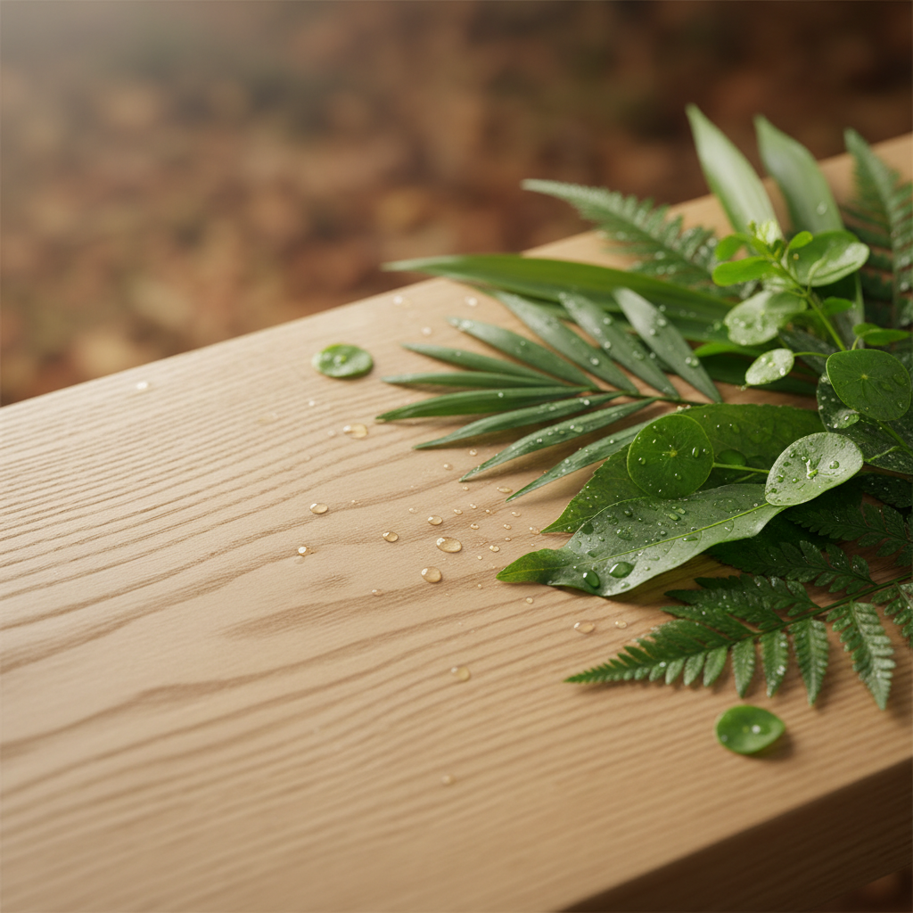 Текстура на естествено дърво и листа